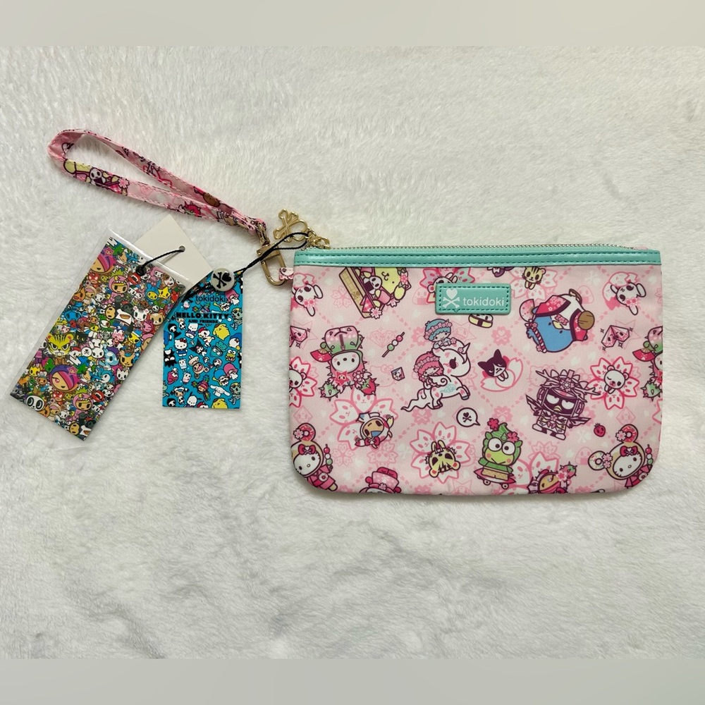 Tokidoki x Hello Kitty and Friends Sakura Festival Zip Pouch Wristlet